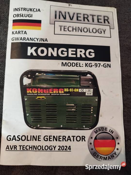 Generator agregat prądu KONGERG 97GN 69 kW Pruszcz Gdański sprzedam
