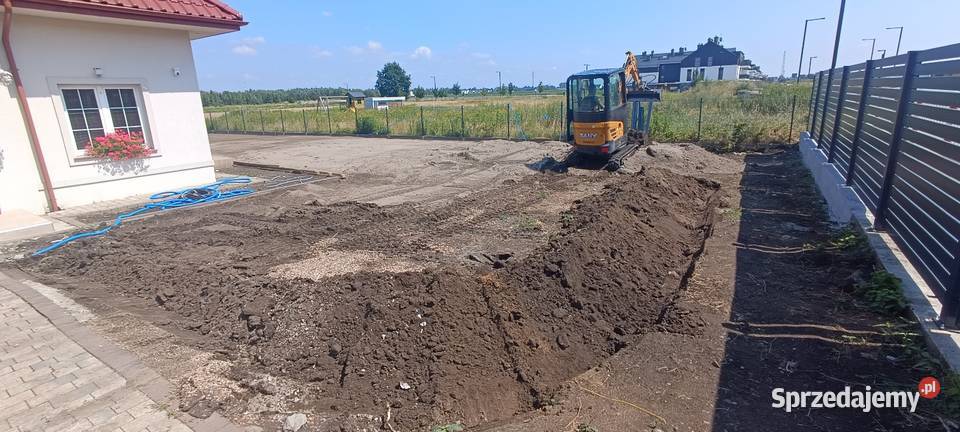 współpracy minikoparka 19 t i prace ziemne Wrocław