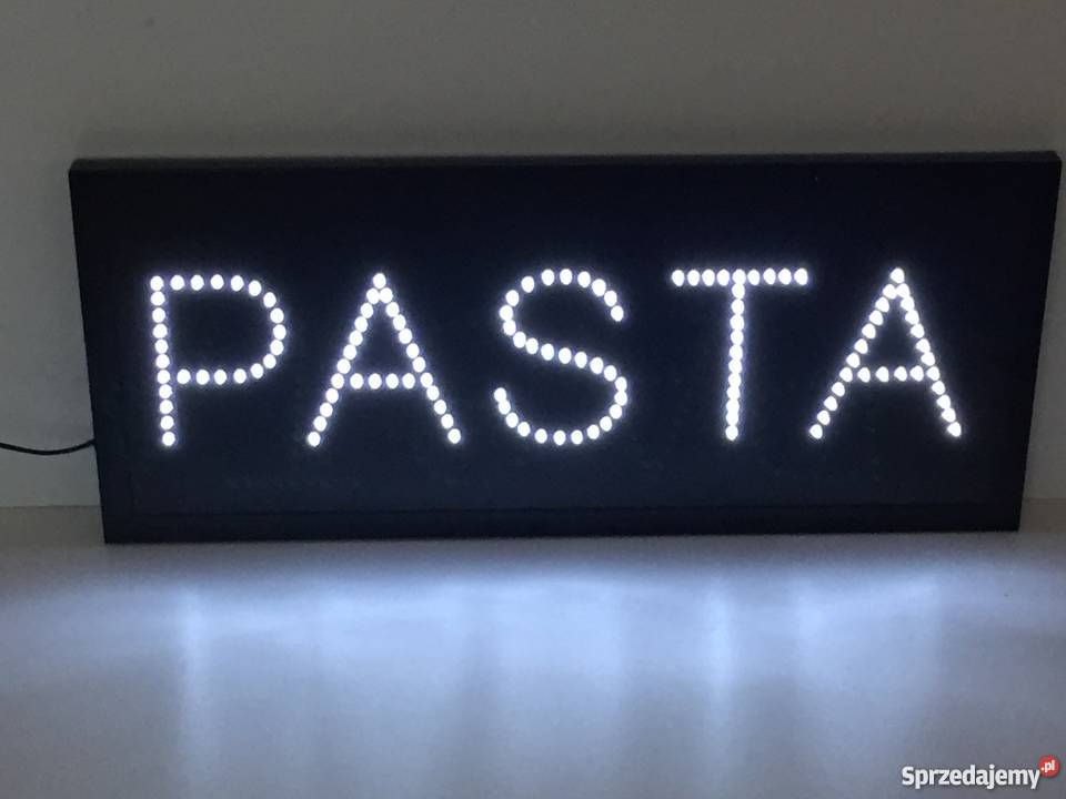 PASTA Reklama LED szyld 70x30 zewnętrzna NOWA Pomiechówek