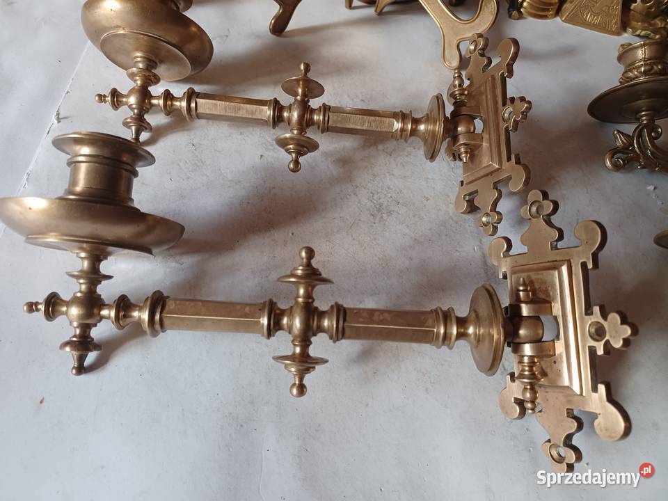 Pianino Świecznik do pianina Mosiądz Kolekcja wielkopolskie Poznań
