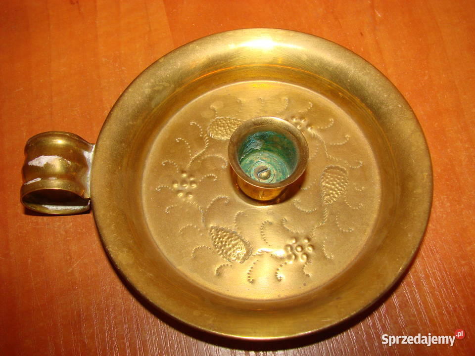mosiężny świecznik Pruszcz Gdański sprzedam