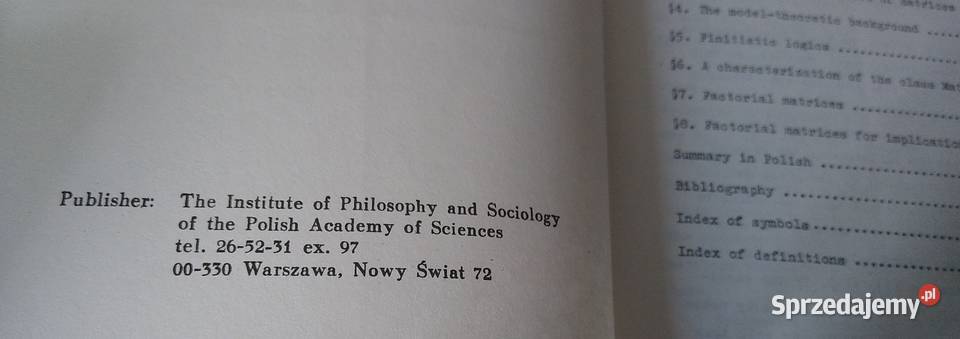 Modeltheoretic methods in methodology of Gdańsk sprzedam