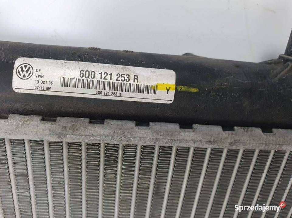 CHŁODNICA WODY VOLKSWAGEN POLO 6N 6Q0121253R osobowe kujawsko-pomorskie Lipno