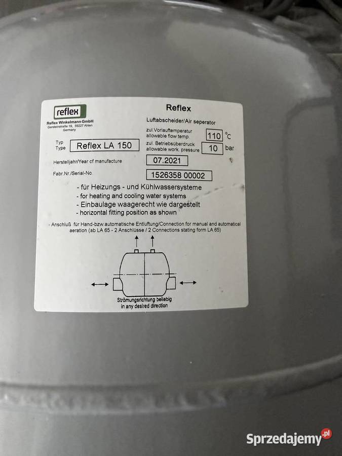 Separator powietrza Reflex LA150 Krotoszyn