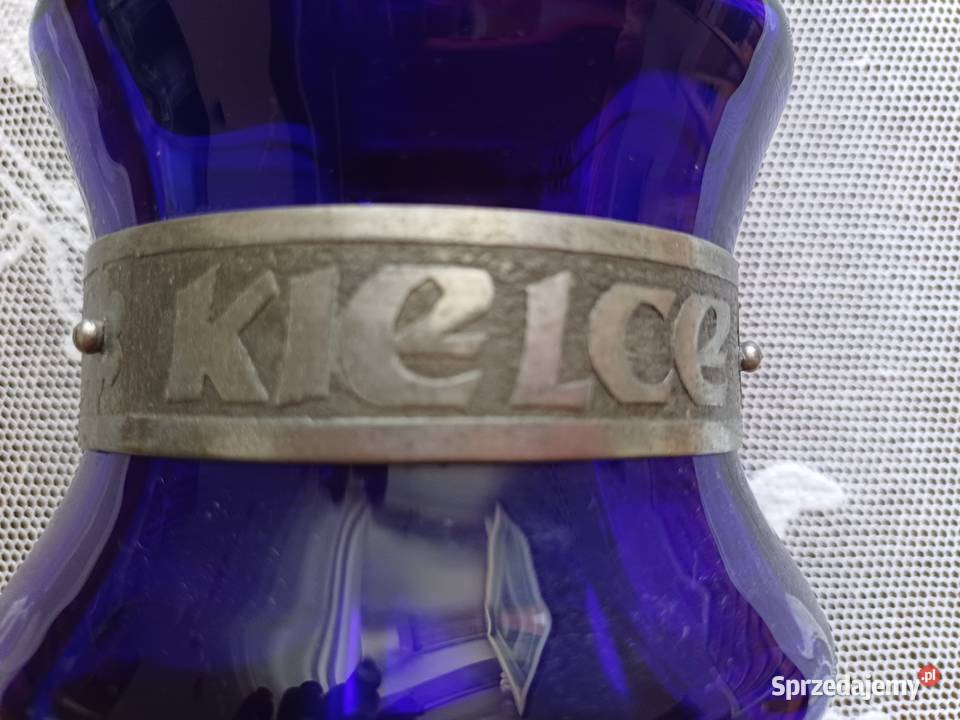 Szklany wazon pamiątkowy Kielce