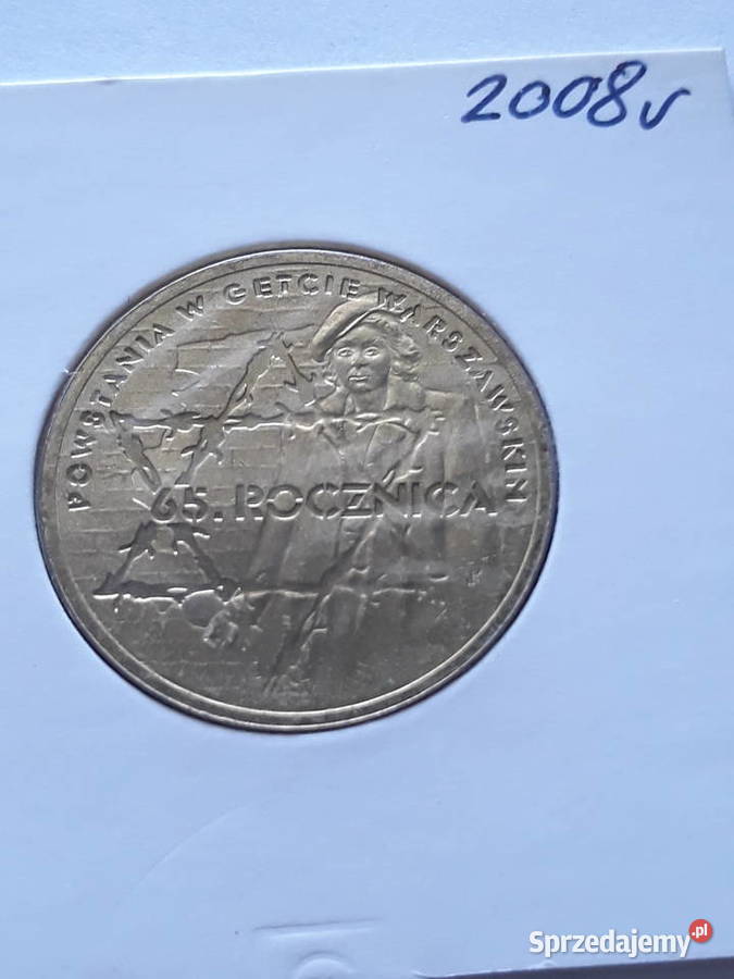 65 r Powstania w Getcie Warszawskim2008 rUNC Numizmatyka Konin sprzedam