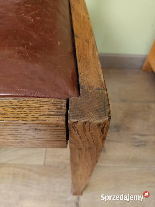 4 krzesła dębowe z 1907 roku kujawsko-pomorskie Murowaniec sprzedam