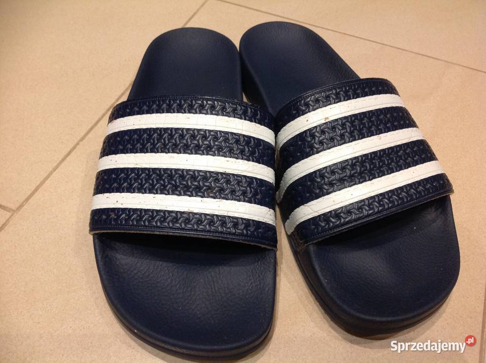 Adidas Klapki Granatowo Białe Męskie 10 44 44 23 Nowa Sól