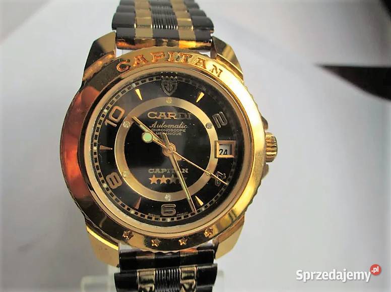 Zegarek CARDI CAPITAN GOLD AutomaticPozłacany