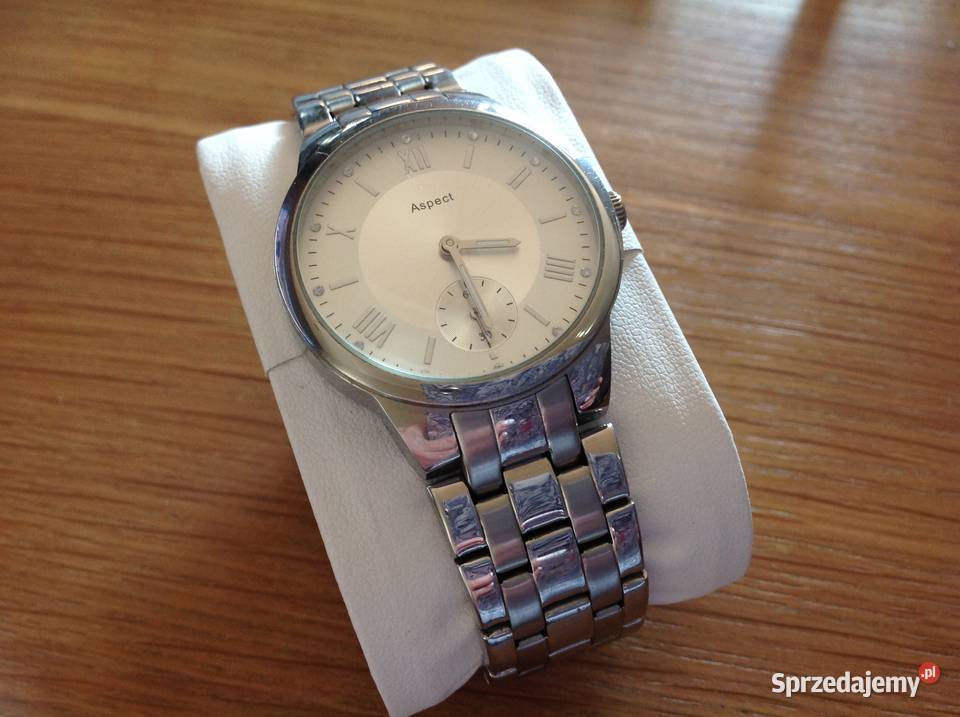 Zegarek Męski Srebrny Aspect Bransoleta Nowa Sól sprzedam