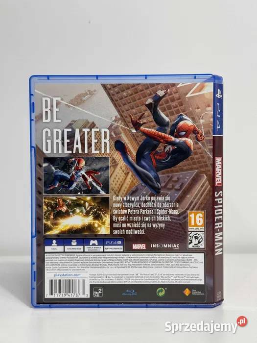 GRA MARVELS SPIDERMAN NA 4 PLAYSTATION 4 POLSKA Gry na konsole Śrem