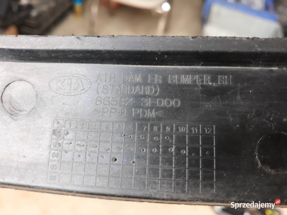 KIA SORENTO 0206 LISTWA PRAWA ZDERZAKA PRZÓD listwy na zderzak