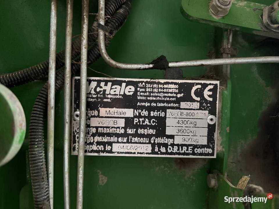 Prasa McHale v 660 nieuszkodzony Pozostałe Płońsk