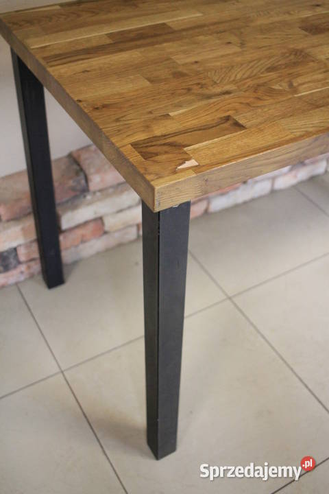 Stół do lokalu blat lity dąb klejony 3 sztuki Gastronomia Pszczyna