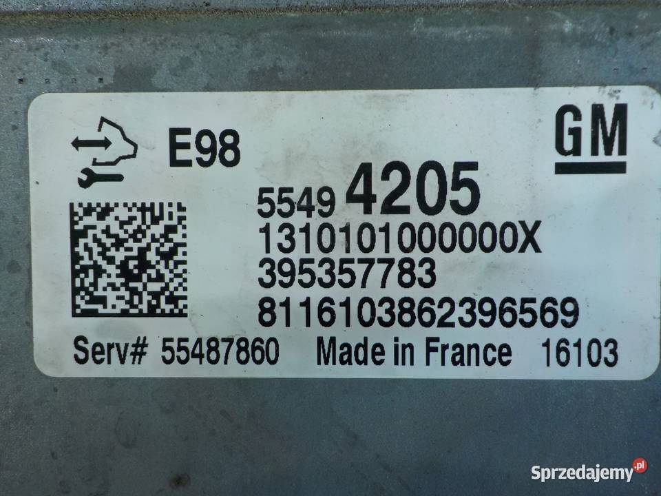 INSIGNIA A LIFT 20 CDTI 16r HB 5D sterownik Suków