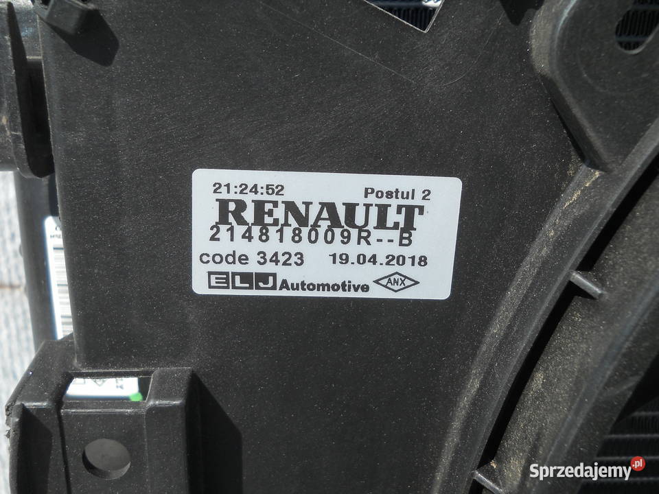 RENAULT CLIO IV CAPTUR KOMPLET CHŁODNIC Siechnice