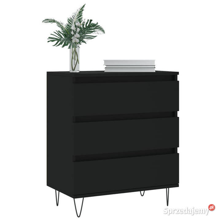 Komoda czarna 60x35x70 materiał drewnopochodny Warszawa