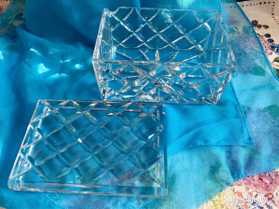 UNIKAT kryształy PRL stylowa klasyczna szkatuła Gdynia