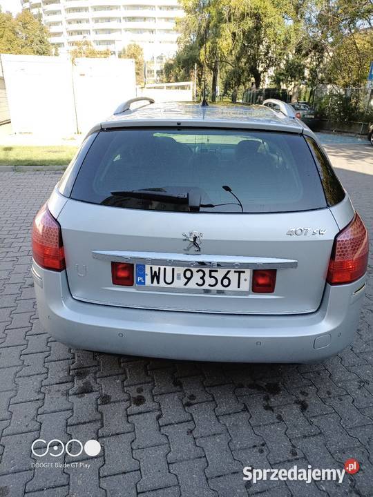 Peugeot 407 SW kombi panorama przebieg 214 1997cm3 407 mazowieckie Warszawa
