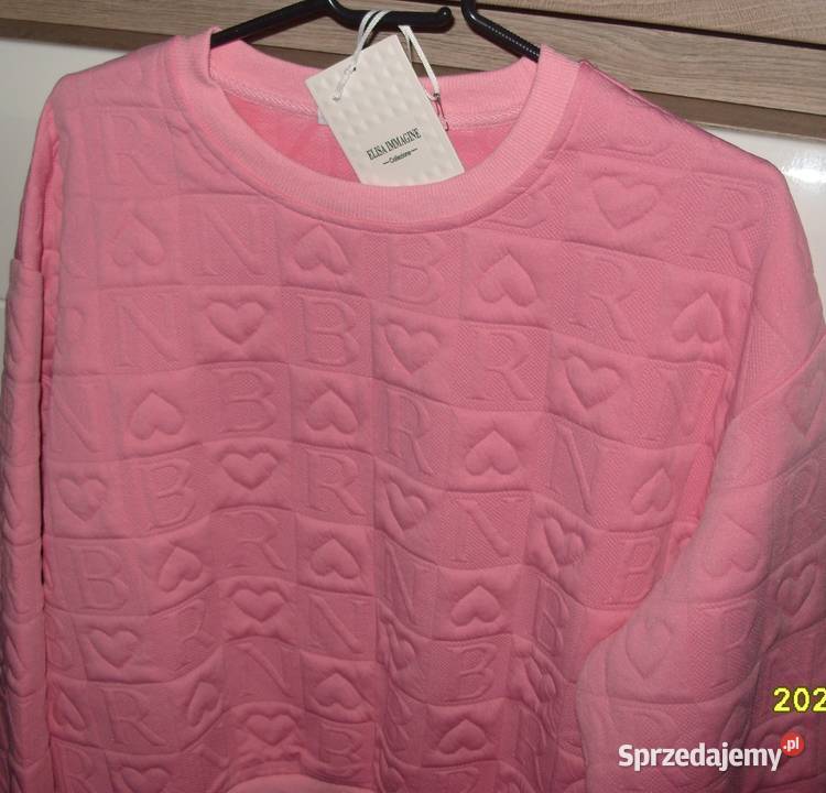 Ebelieve bluza w wyduszane serca literki r ML Rawicz