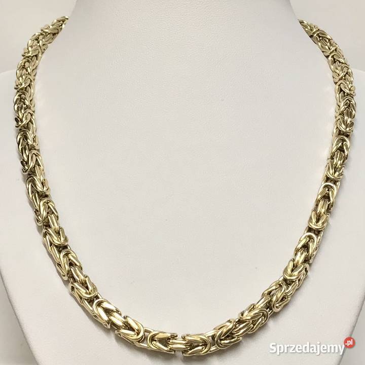 Złoty ŁAŃCUSZEK męski 14K KRÓLEWSKI splot CUD 66 Warszawa