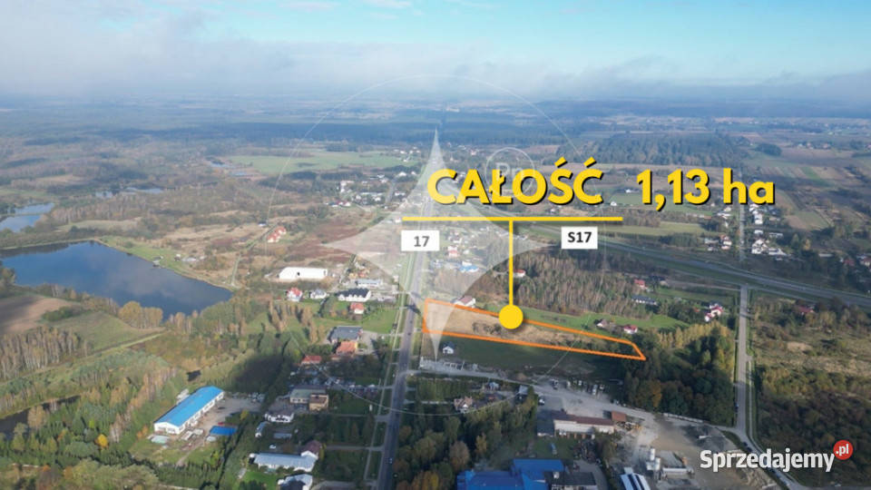 Działka komercyjna krajowej 17 i S17 Dąbrowa Tomaszowska