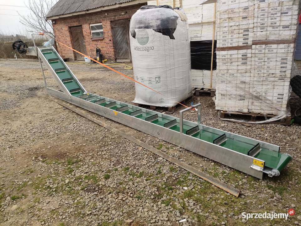 Taśmociąg Podajnik Transporter do zbioru warzyw nieuszkodzony Taśmociągi i podajniki lubelskie Ewunin