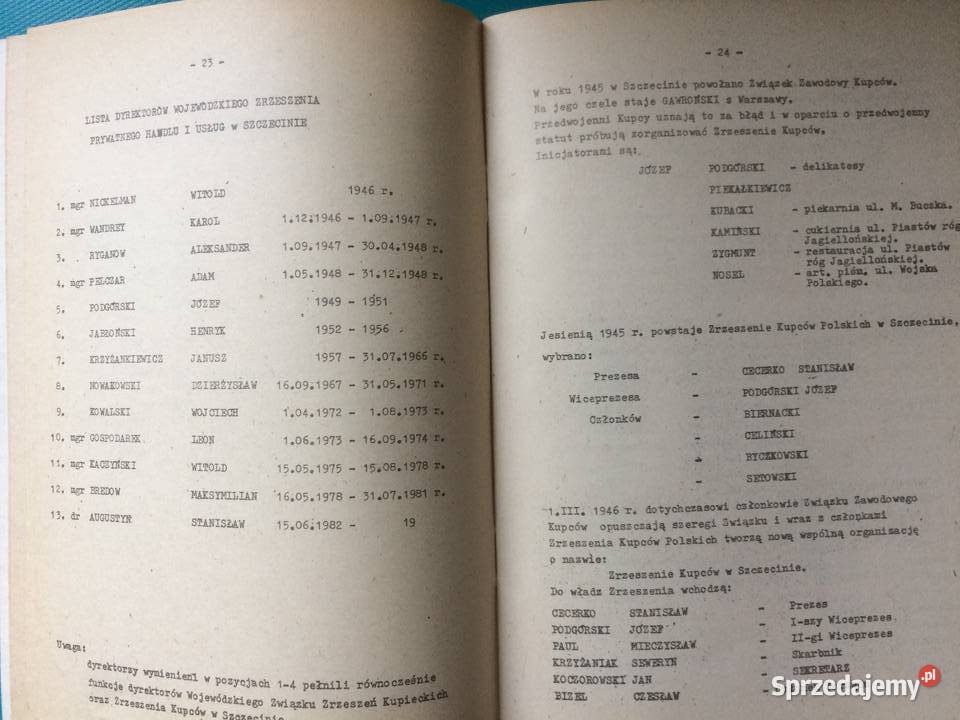 3416 Zarys Historii Kupiectwa WojSzczecińsk