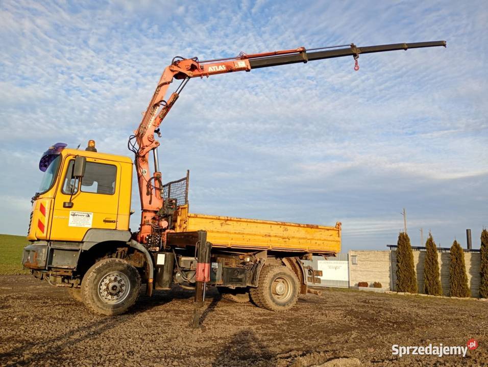 Man 4x4 hds żuraw fe 310 a pilot sterowanie diesel Kotulin