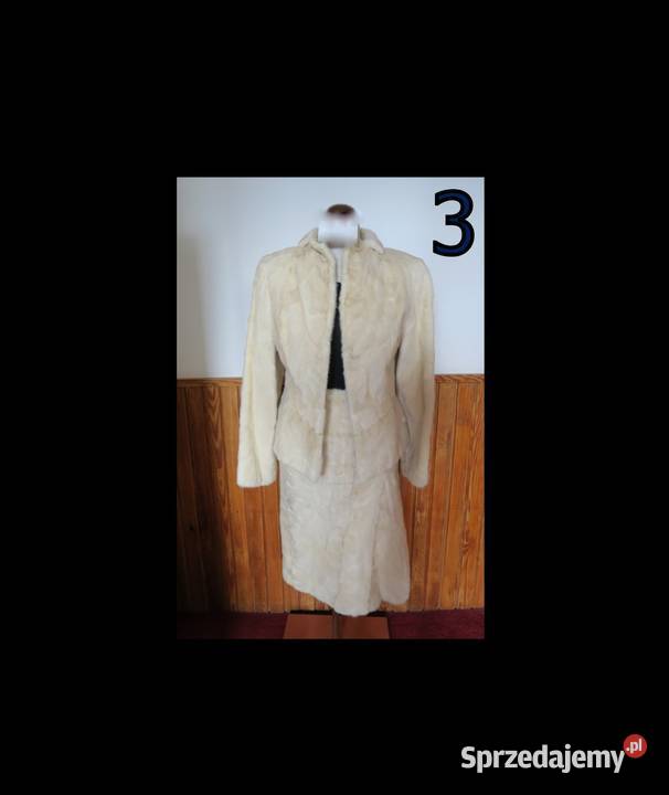 Garsonka Spódnica Żakiet z łapek norek Norki śląskie Katowice sprzedam