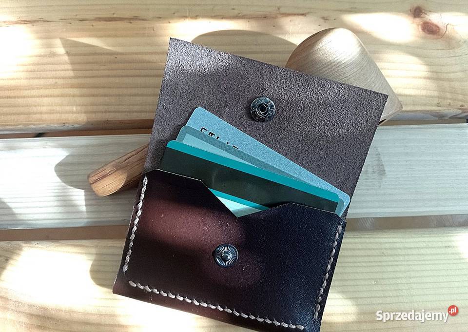 Skórzane etui na dokumenty karty Kielce