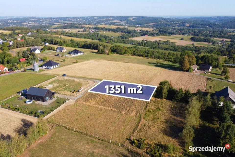 Widokowa działka BUDOWLANA 1350 m Zbydniów małopolskie