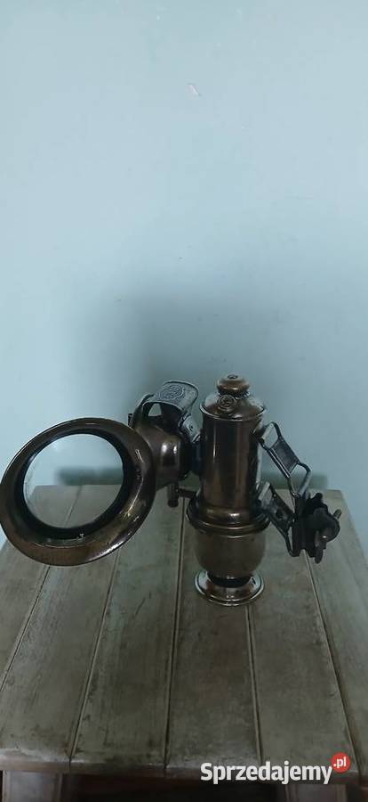 Stara lampa rowerowa z lat XX w małopolskie Kraków