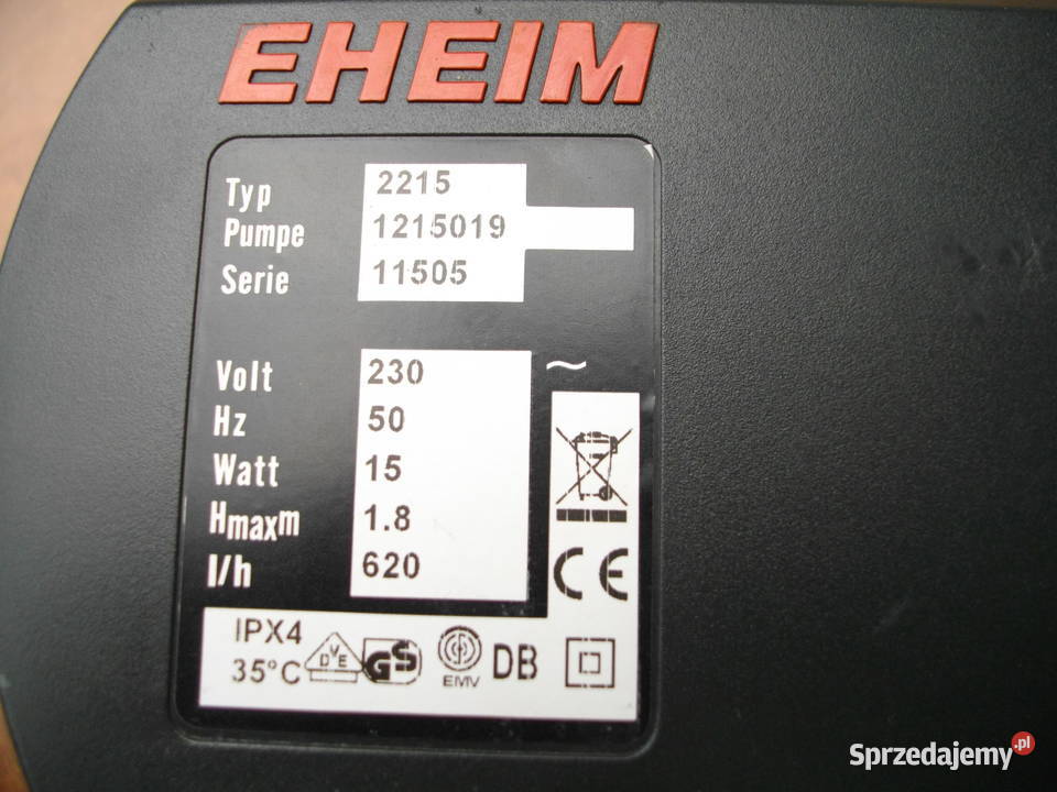 Eheim 2215 filtr zewnętrzny do akwarium Zielonki