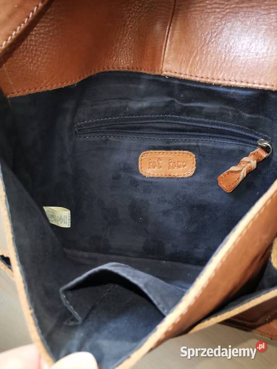 Torba skórzana konduktorka fat face 29cm Białystok sprzedam