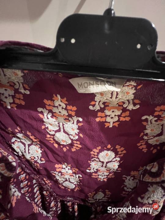 Subtelna kolorowa sukienka w wzorki M Monsoon pomorskie Gdańsk