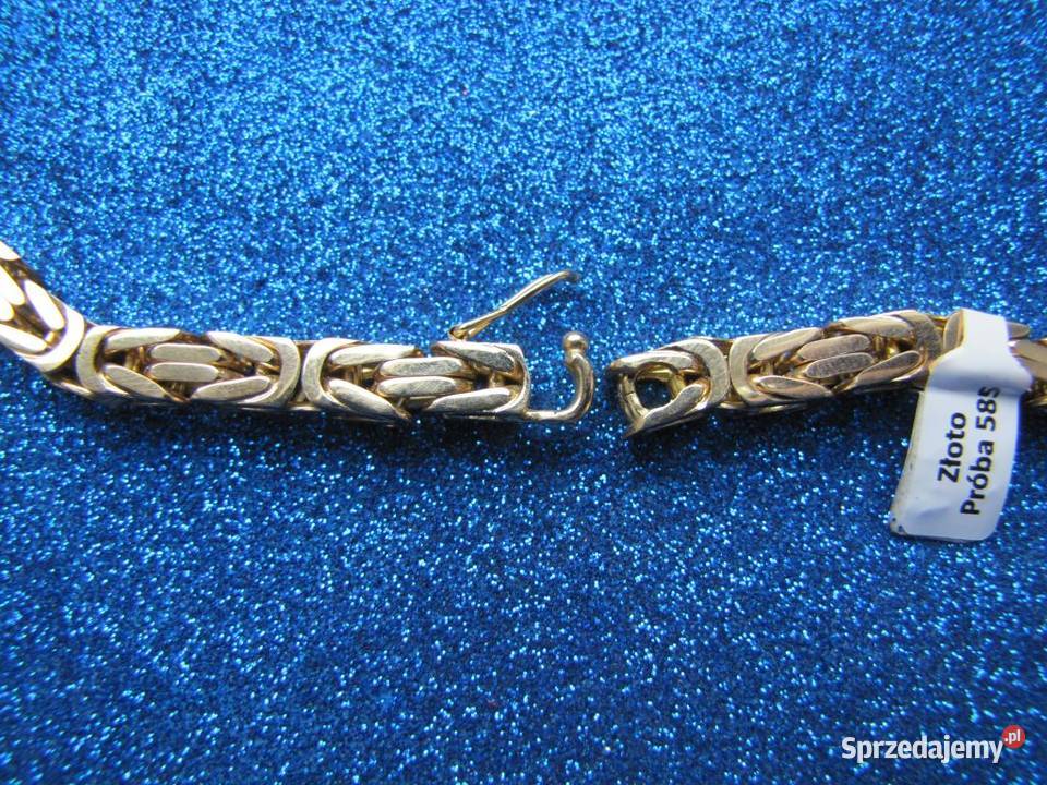 ZŁOTY ŁAŃCUSZEK KRÓLEWSKI SPLOT 175 GRAM NOWY mazowieckie Warszawa sprzedam