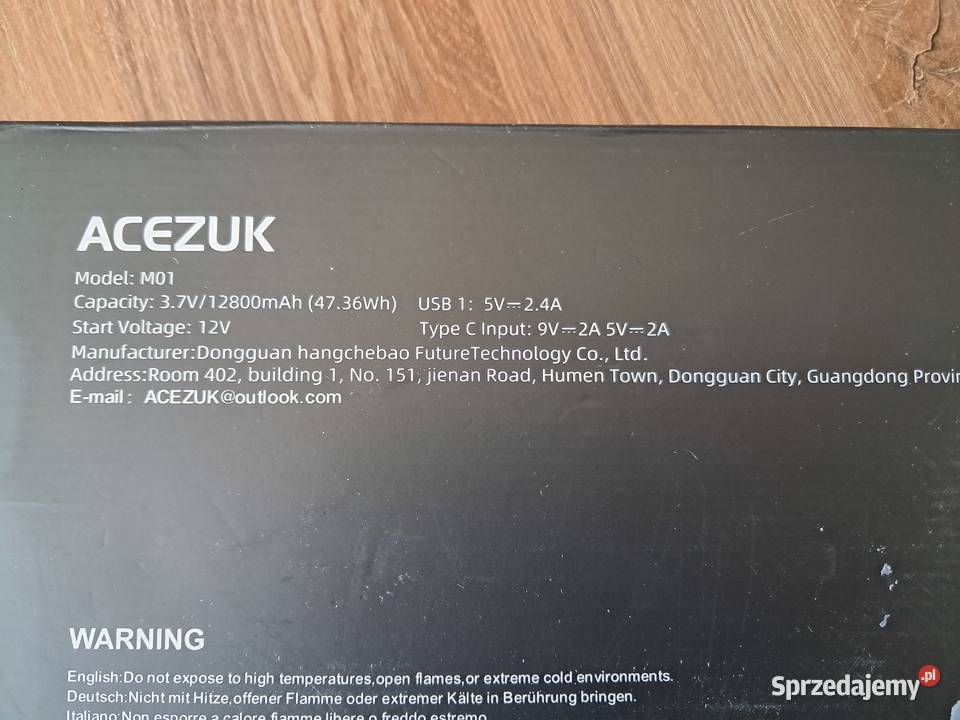 nowe urządzenie 3w1 buster powerbank i latarka świętokrzyskie Sandomierz