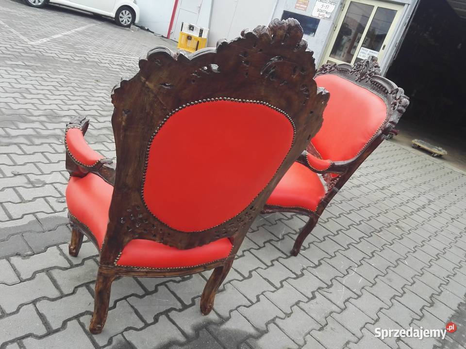 Komplet Rzeźbiony 31 Neorenesansowy Całkowicie śląskie