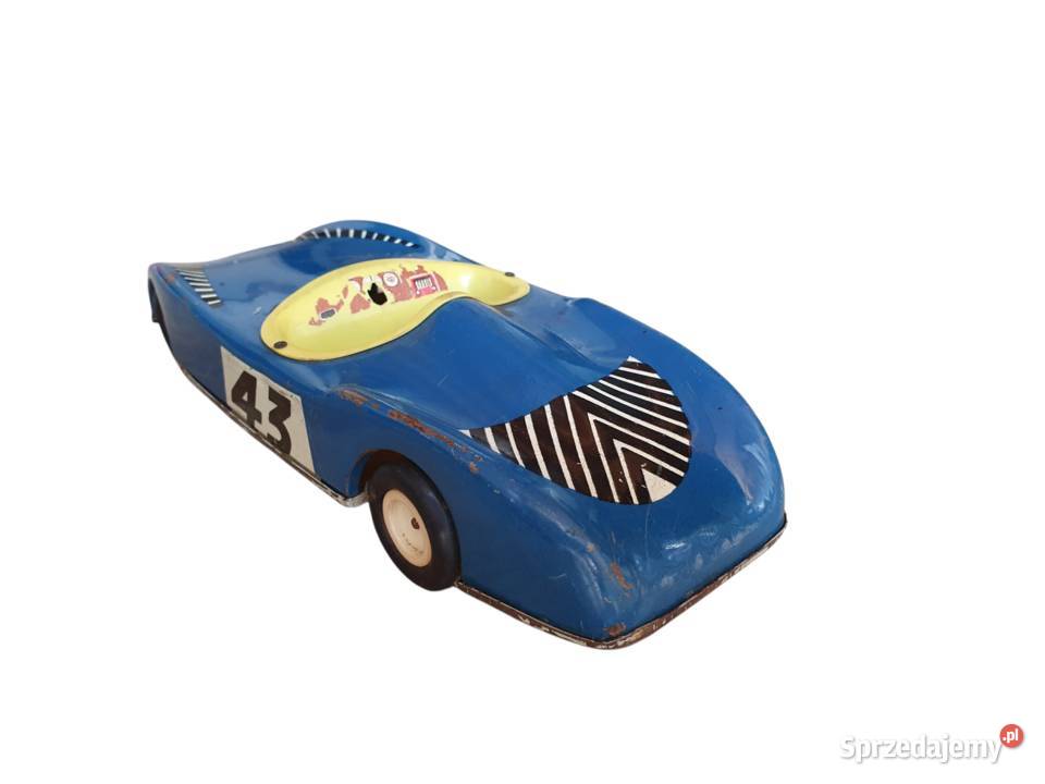 Stara blaszana zabawka samochód wyścigowy Cieszyn