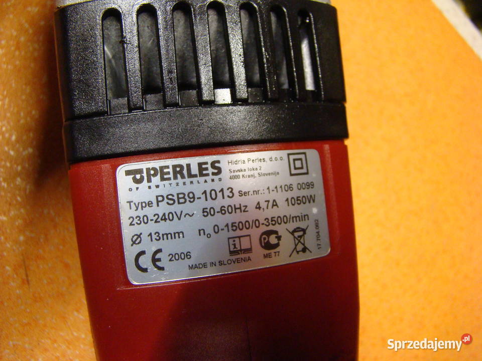 Wiertarka udarowa PERLES PSB 9 1013 230V śląskie sprzedam