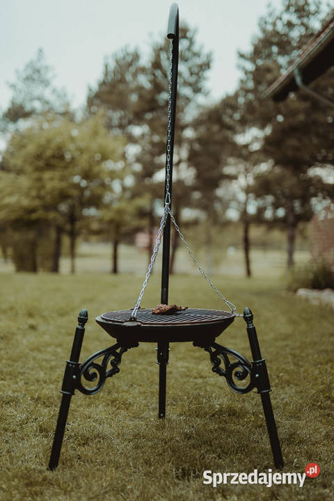palenisko grill kociołek ruszt żeliwny patelnia Gołdap