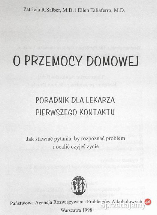 O przemocy domowej Poradnik lekarza Patricia Pozostałe Chełm sprzedam