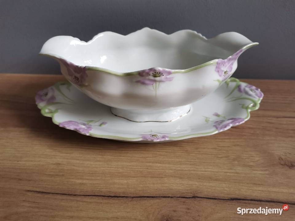 Stara przedwojenna porcelana unikatowa sosjerka Katowice