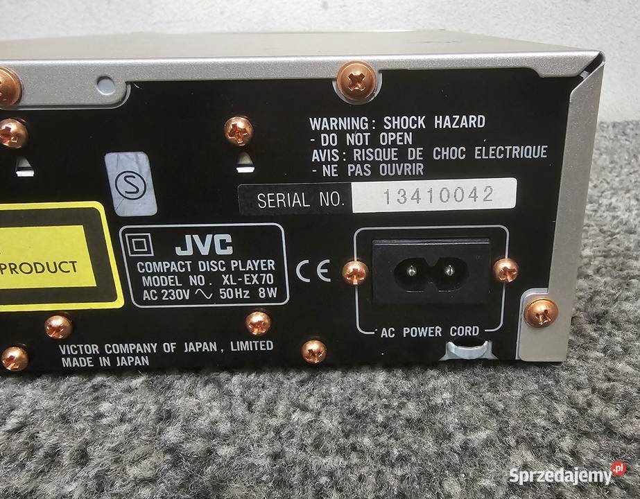 JVC XLEX70 Compact Disc Player 3 CD wysyłka