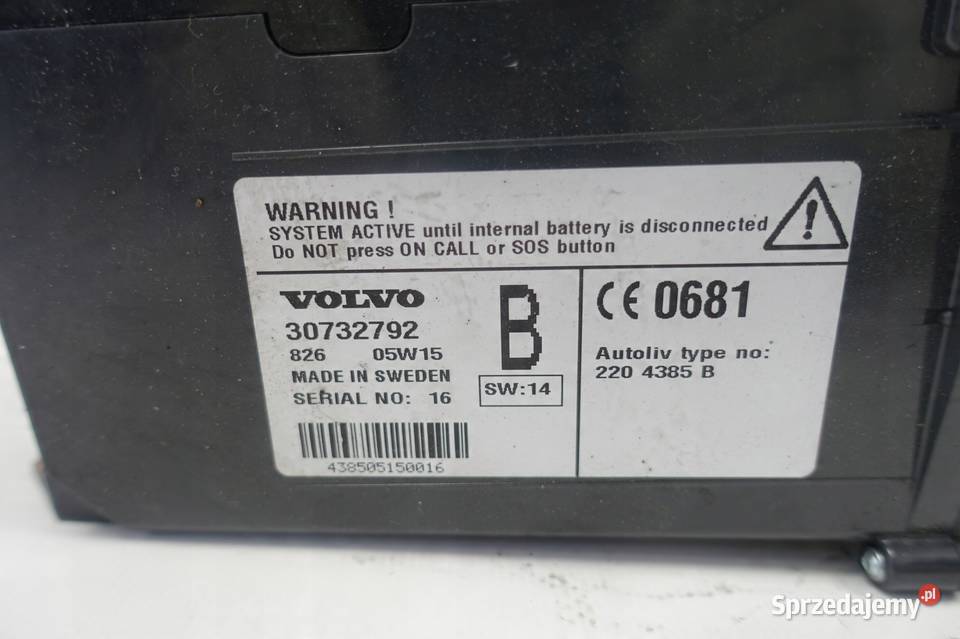 Volvo S60 V70 XC70 TELEFON panel telefonu
