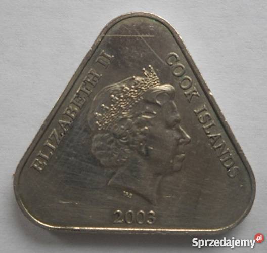 COOK ISLANDS2 DOLLAR2003 r TRÓJKĄT