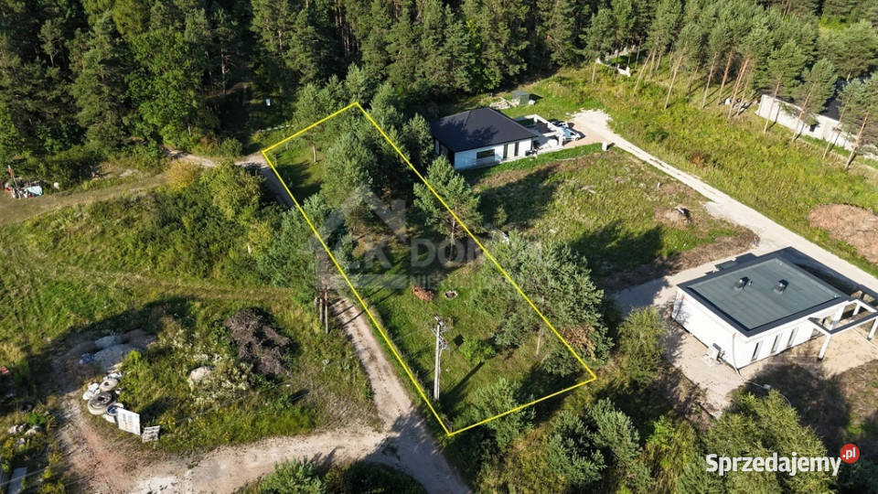 Działka pod lasem 9 arów Bilcza gm Morawica utwardzona