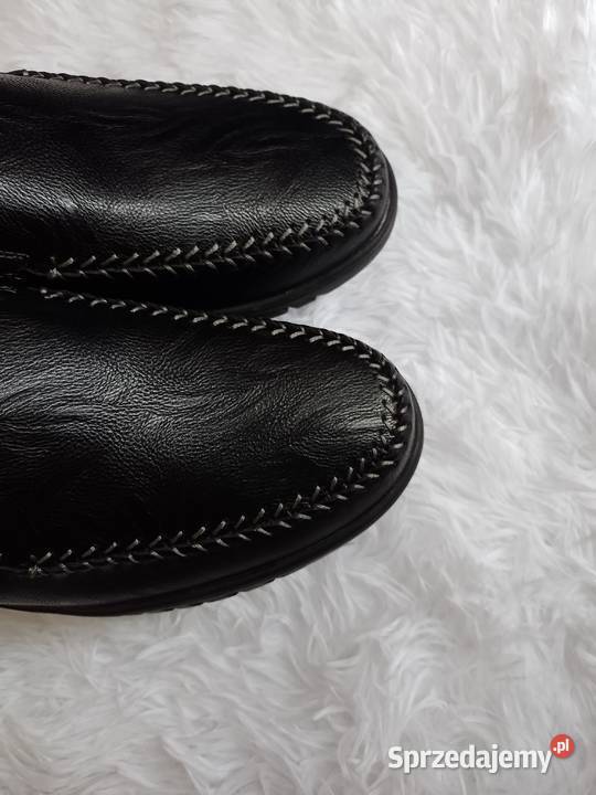 43 Soft Sole Czarne miękkie półbuty mokasyny Kraków