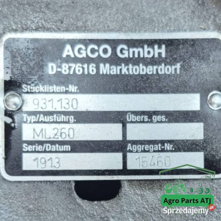 Przekładnia ML260 Vario AGCO Fendt Valtra MF Ciechanowiec sprzedam